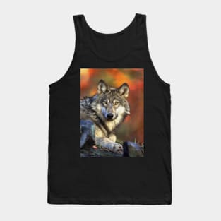 AUTUMN WOLF Tank Top